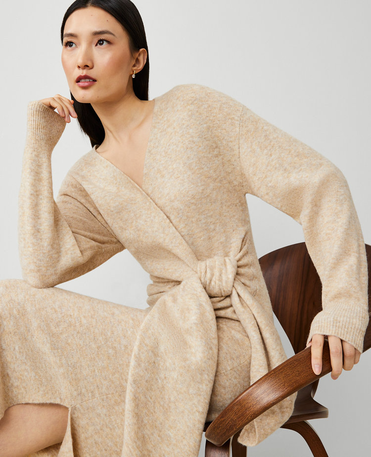 Wrap Sweater Dress