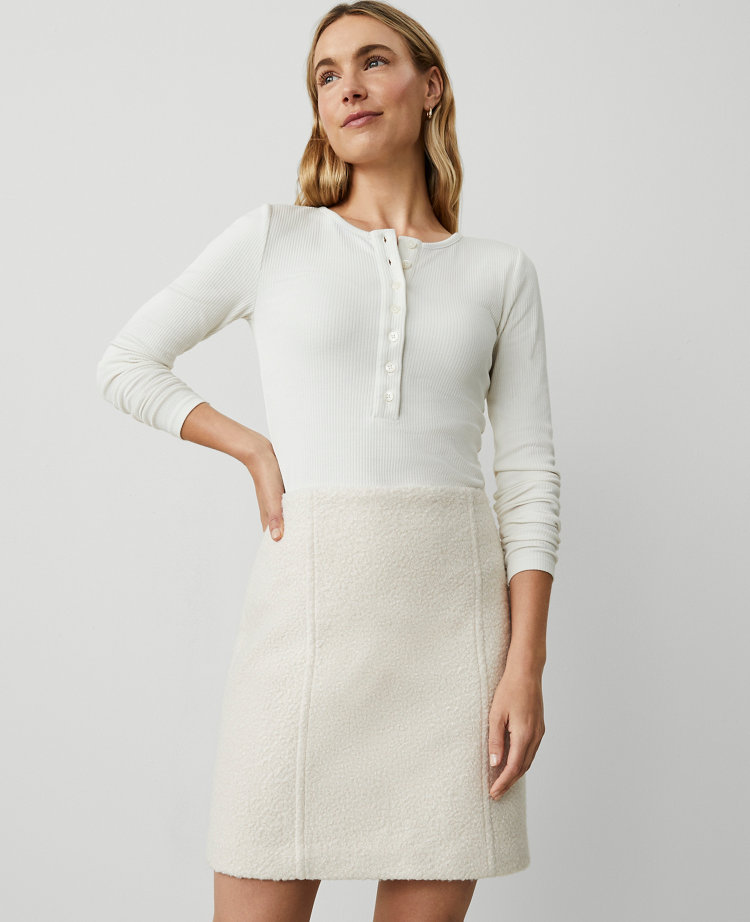 Petite Crew Neck Henley