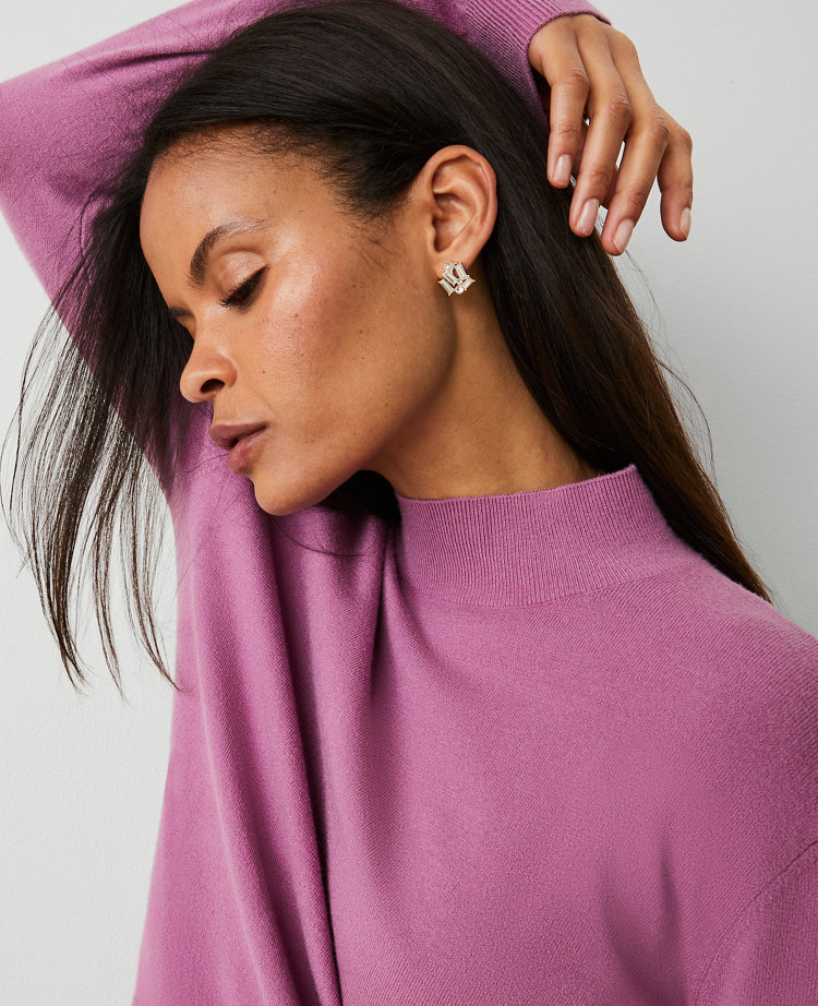 Petite Essential Mock Neck Sweater