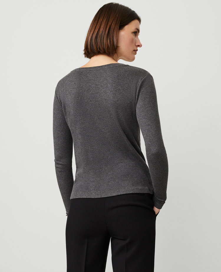 Crew Neck Long Sleeve Top