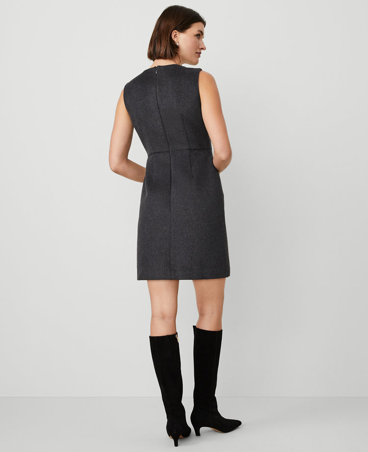 Petite Fringe Sleeveless Sheath Dress