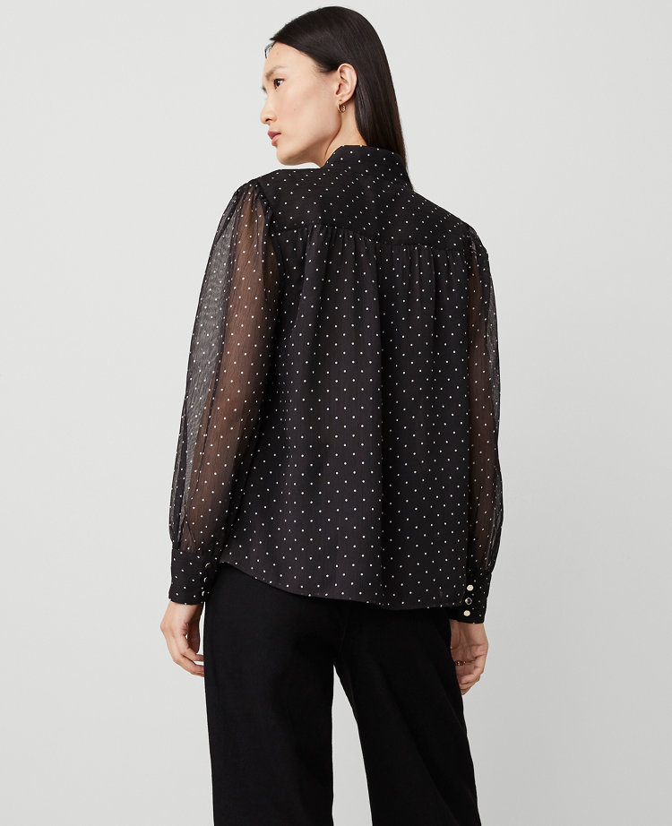 Pindot Multi Button Shirt