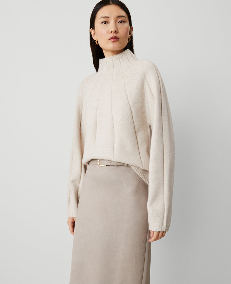 Petite Traveling Stitch Turtleneck Sweater