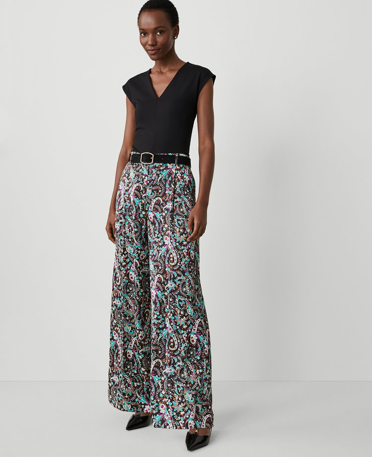 The Petite Pleated Wide Leg Pant