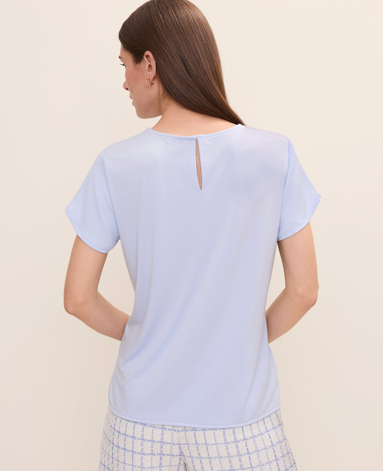 Mixed Media Crew Neck Tee carousel Product Image 2