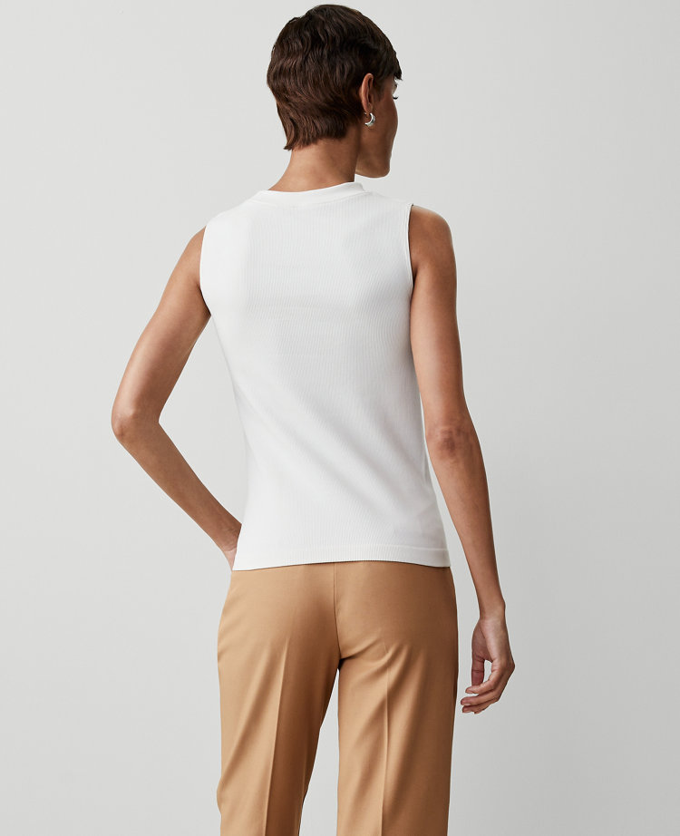 Seamless Mock Neck Tank Top