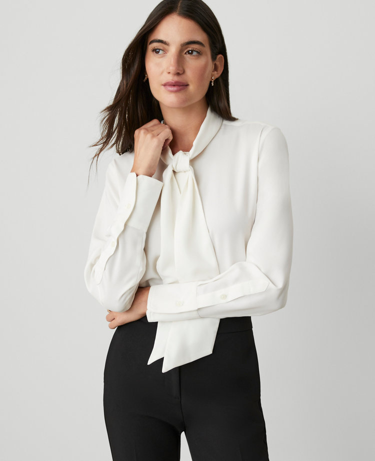 Petite Modern Bow Blouse carousel Product Image 1