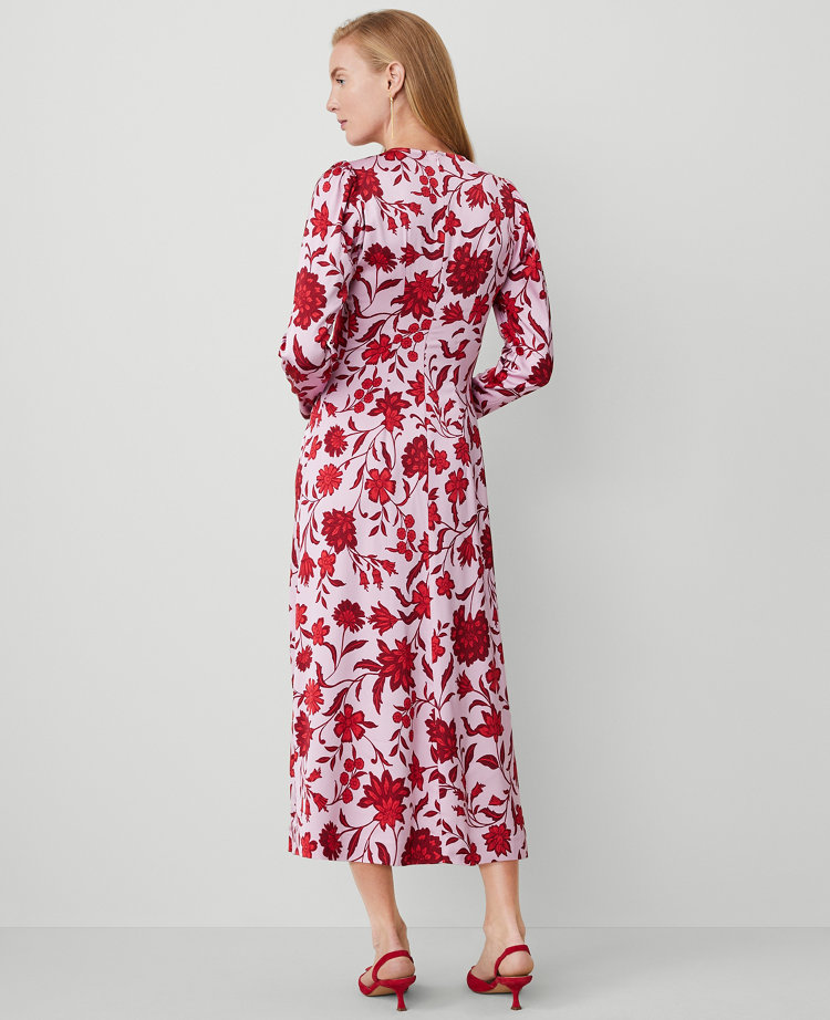 Floral Ruched Dress