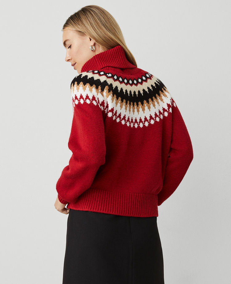 Petite Fair Isle Turtleneck Sweater carousel Product Image 3