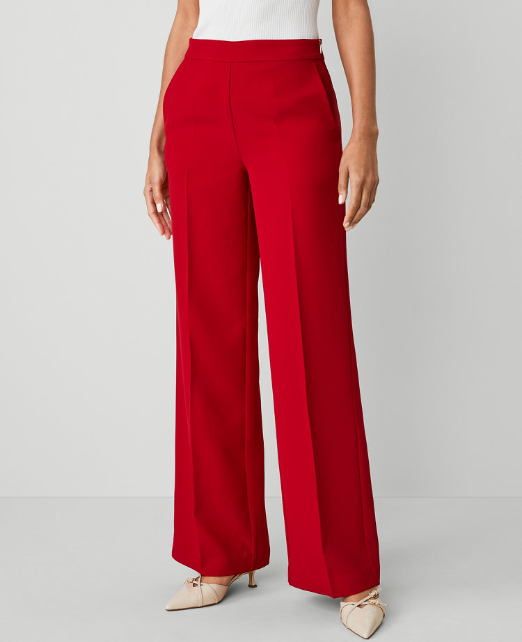 The Petite Wide-Leg Pant in Fluid Crepe