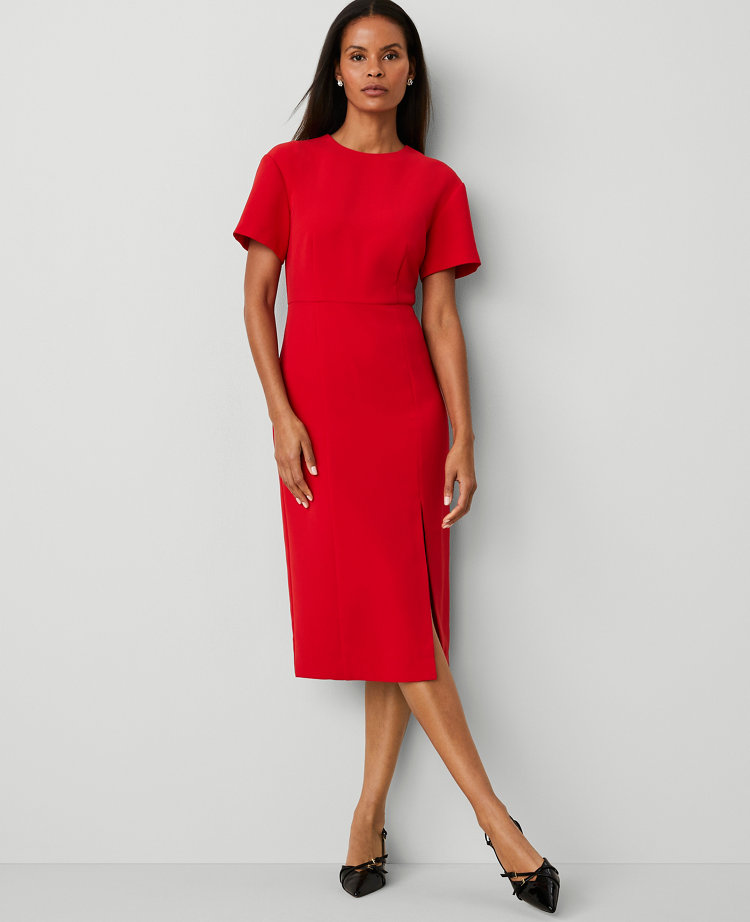 Petite Dropped Sleeve Sheath Dress