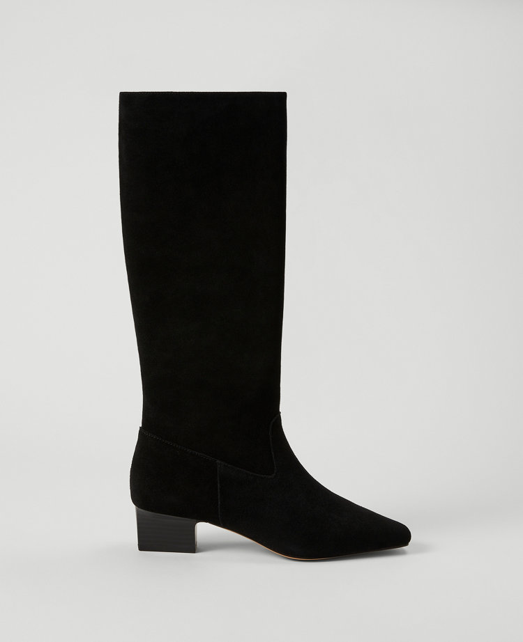 Tapered Heel Suede Boot carousel Product Image 1