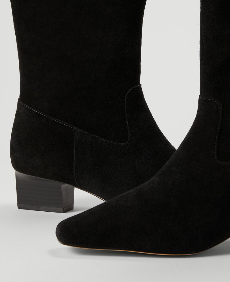 Tapered Heel Suede Boot carousel Product Image 2