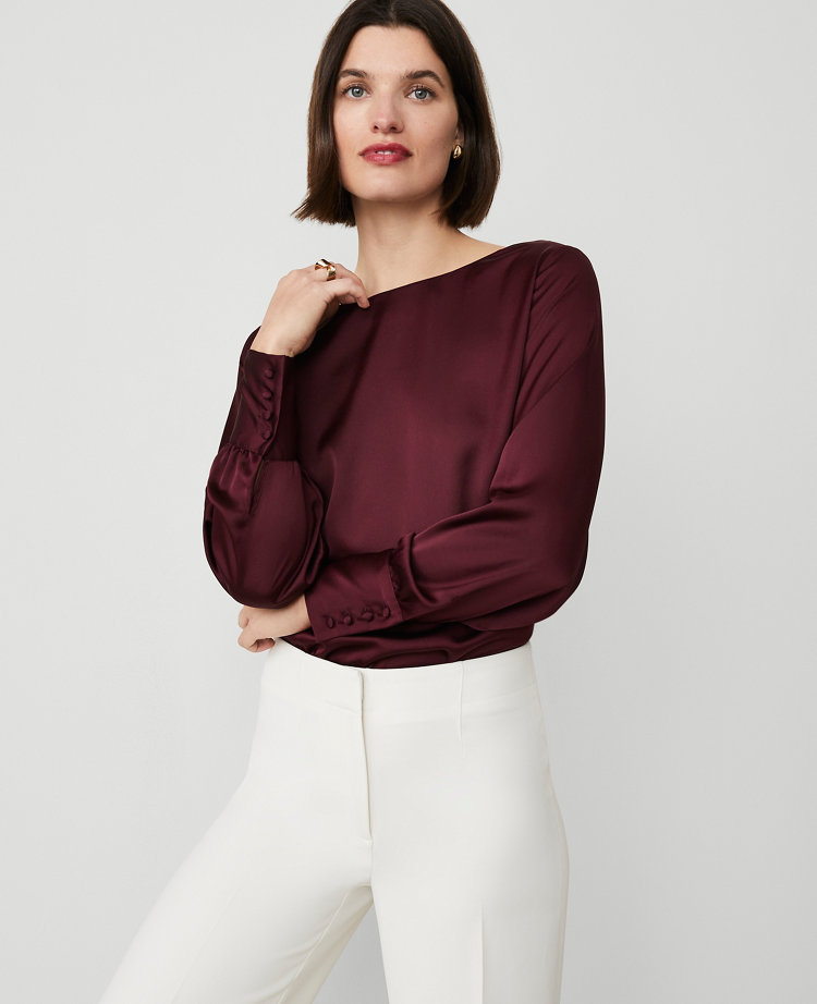 Petite Crew Neck Blouse