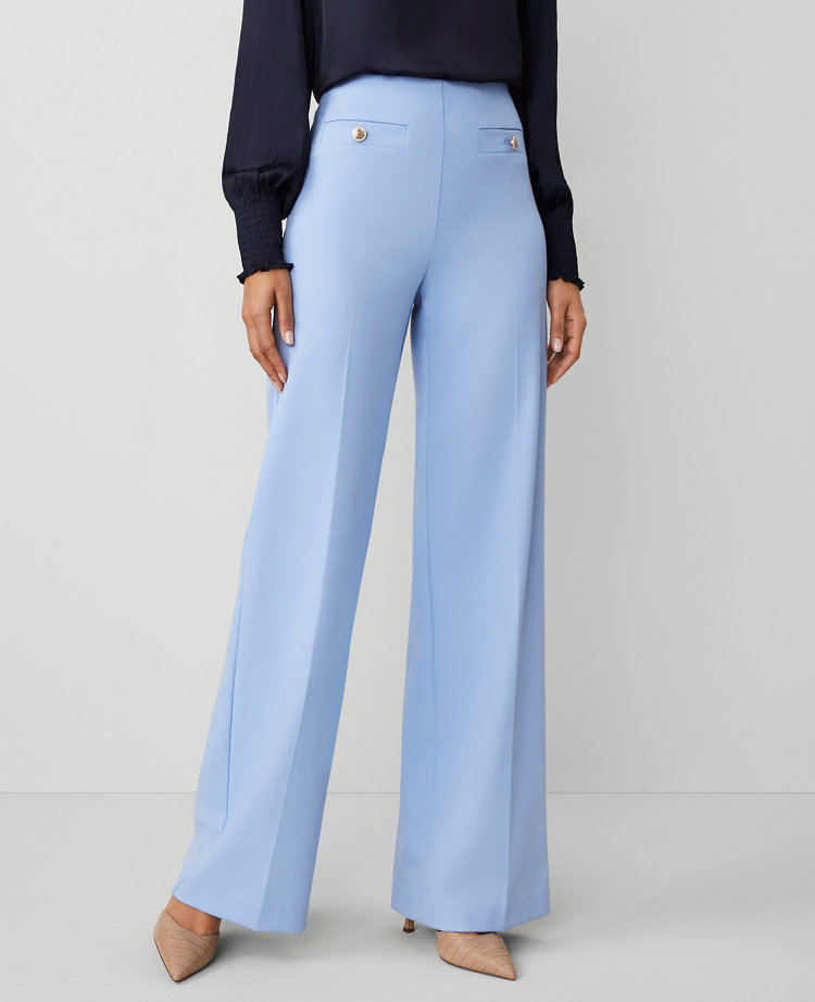 The Button Trim Sailor Wide-Leg Pant carousel Product Image 2