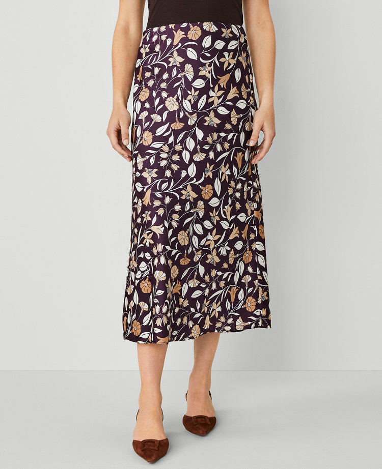 Petite Floral Slip Skirt