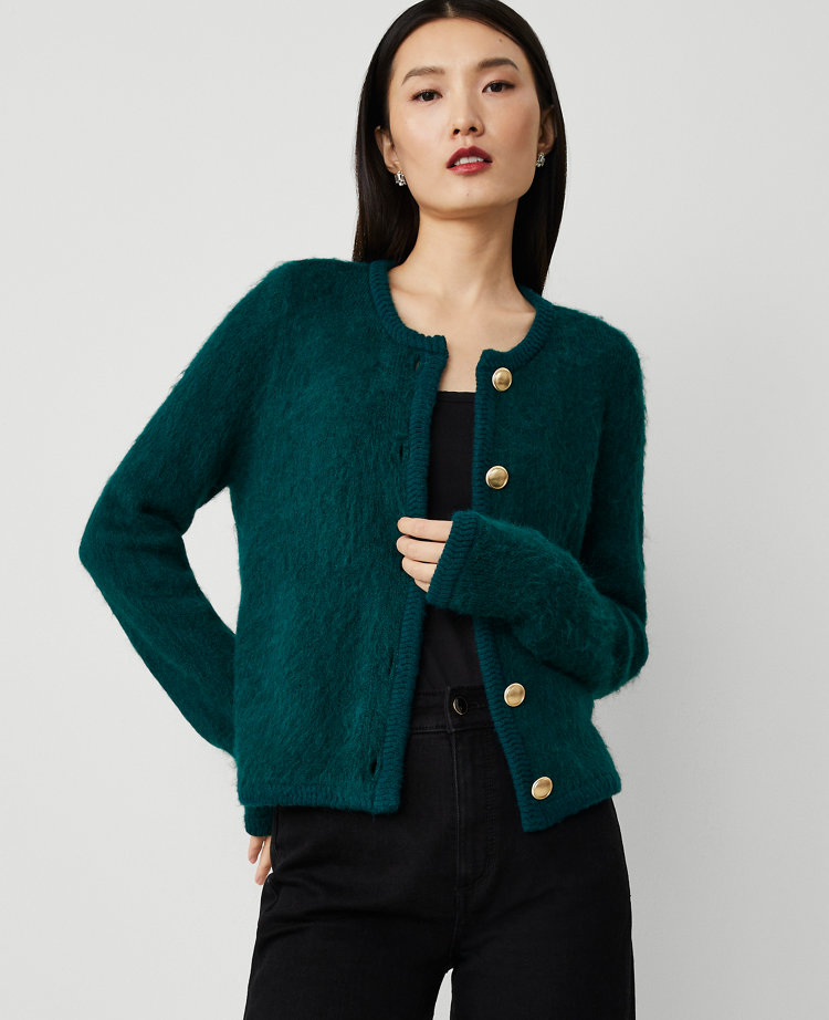 Petite Brushed Sweater Jacket