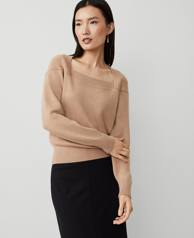 Envelope Neck Sweater