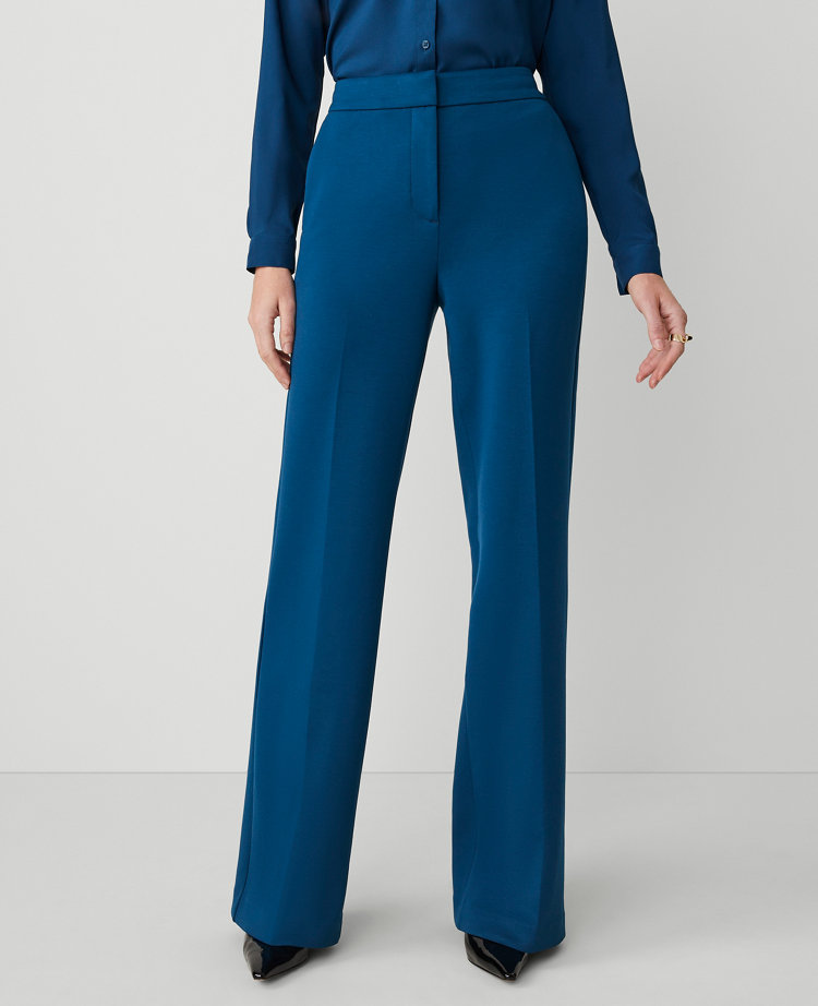 The Petite Straight Leg Trouser in Double Knit - Curvy Fit