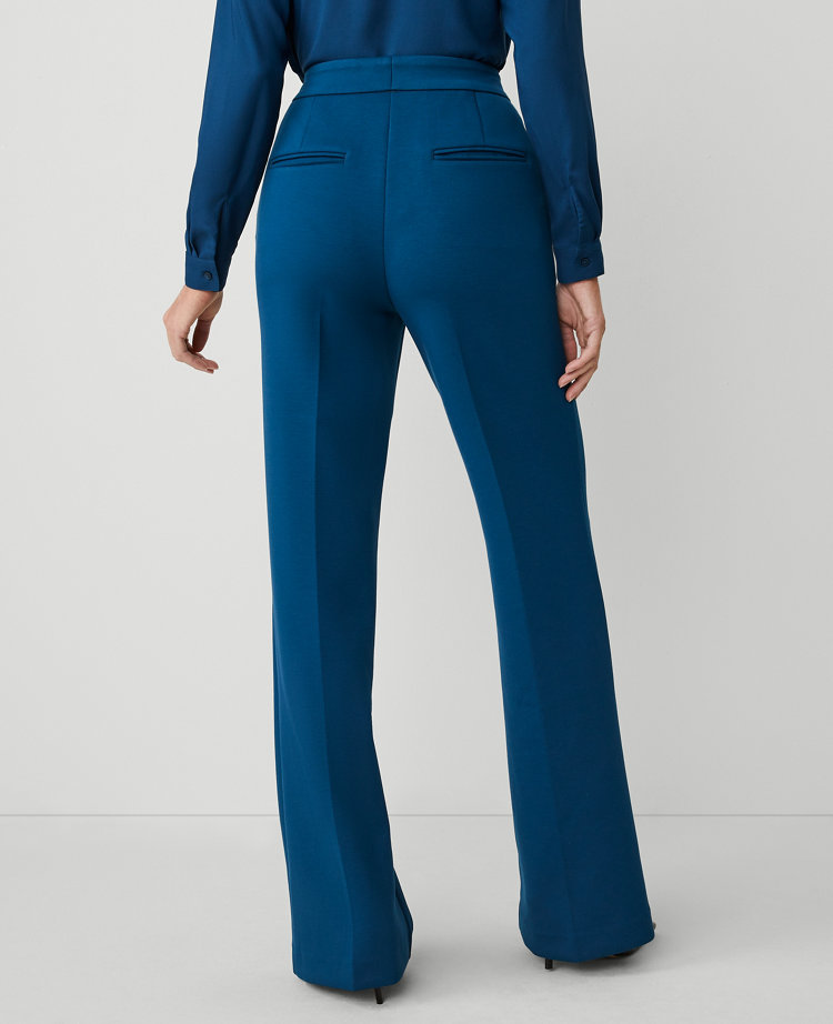 The Petite Straight Leg Trouser in Double Knit - Curvy Fit