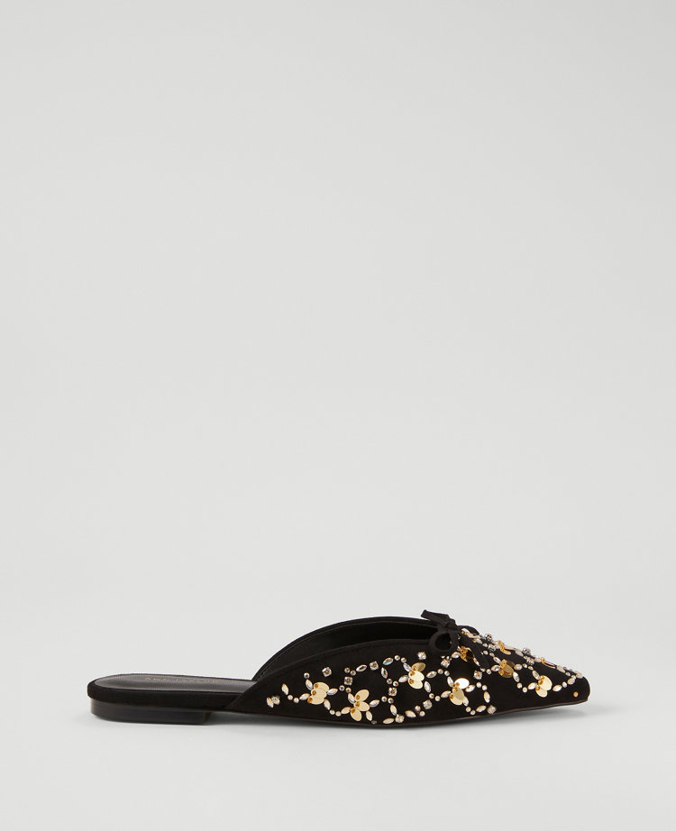 Glitz Mule Slide Flat