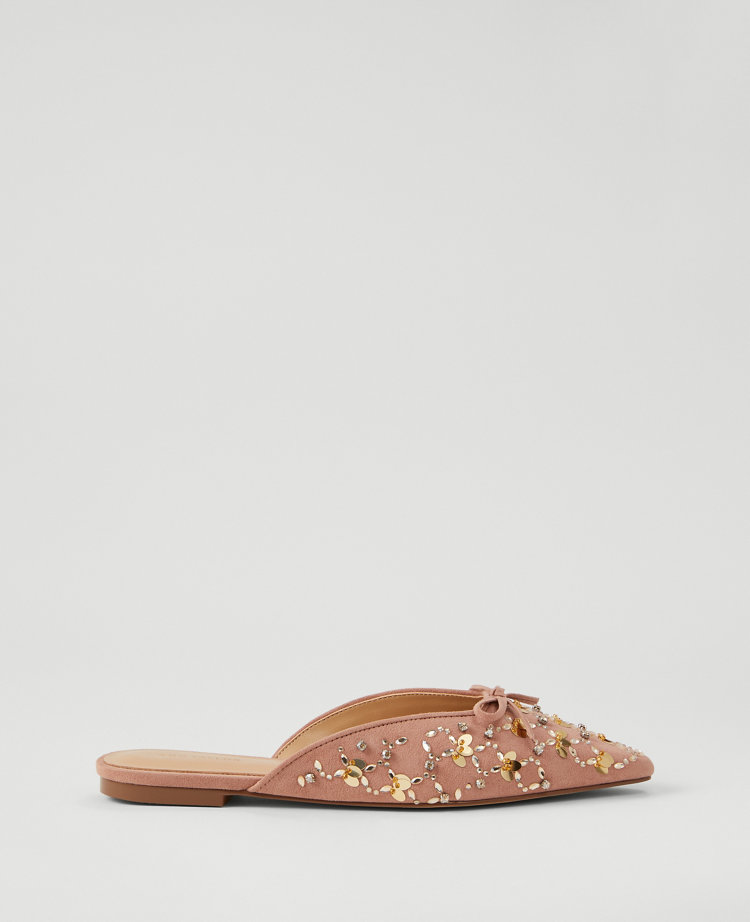 Glitz Mule Slide Flat