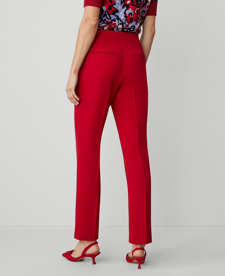 Ann Taylor The Petite Straight Leg Pant Fluid Crepe