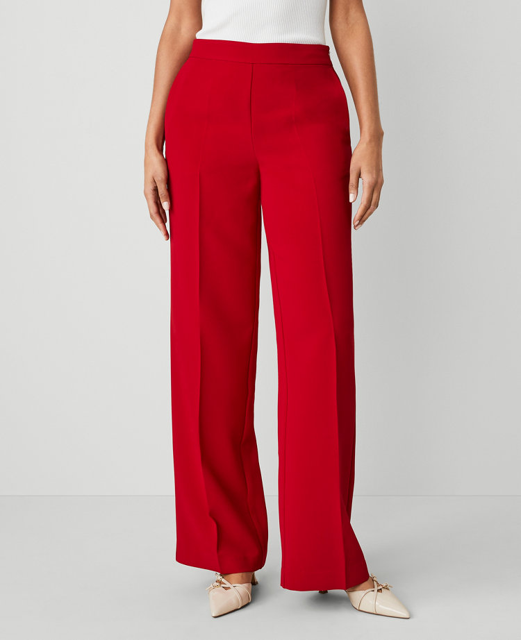 The Wide-Leg Pant in Fluid Crepe - Curvy Fit