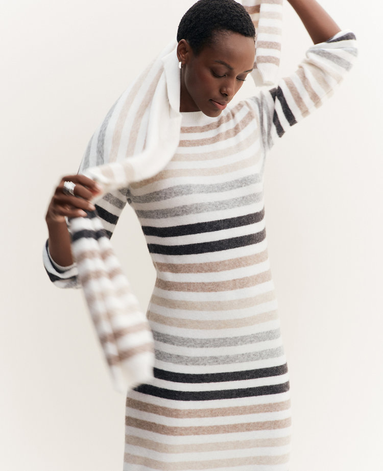 Multi Stripe Sweater Dress