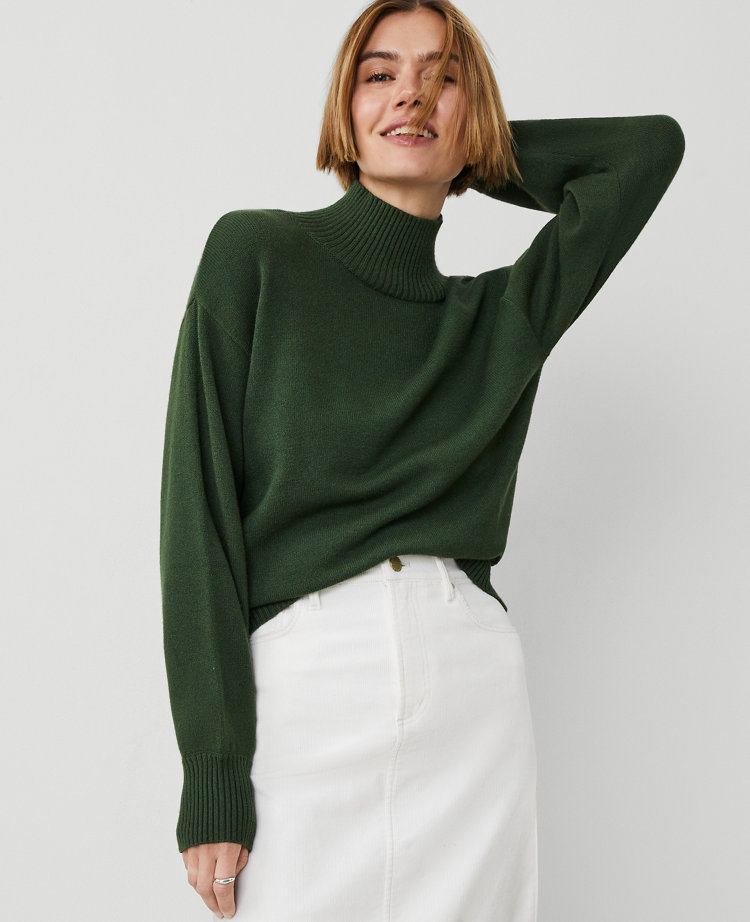 Turtleneck Wedge Sweater