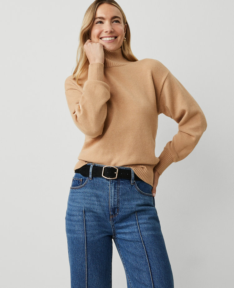 Turtleneck Wedge Sweater