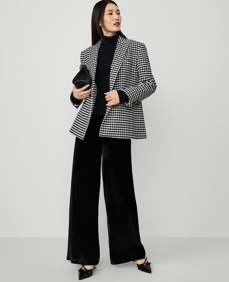 The Perfect Wide-Leg Pant in Drapey Velvet