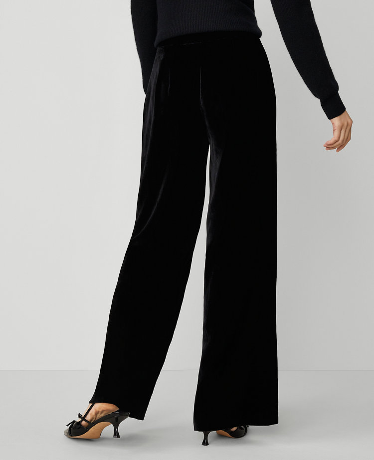 The Perfect Wide-Leg Pant in Drapey Velvet