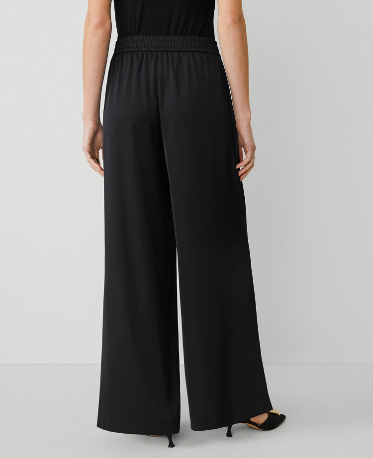 The Tall Perfect Wide-Leg Pant in Satin