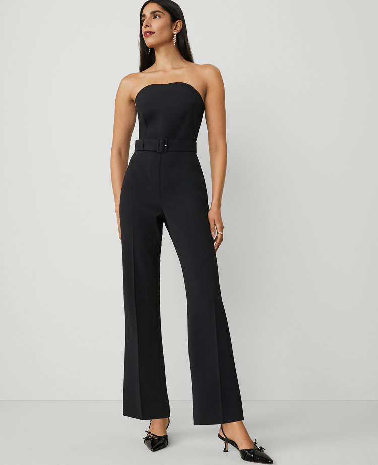 Petite Strapless Boot-Leg Jumpsuit