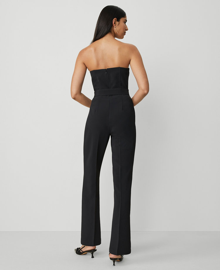 Petite Strapless Boot-Leg Jumpsuit