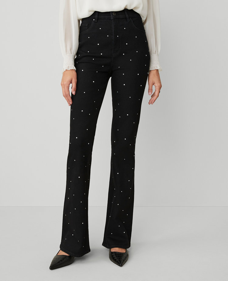 The Petite Embellished Flare Jean