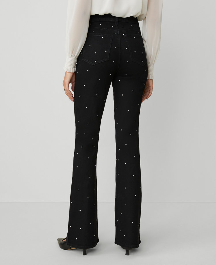 The Petite Embellished Flare Jean