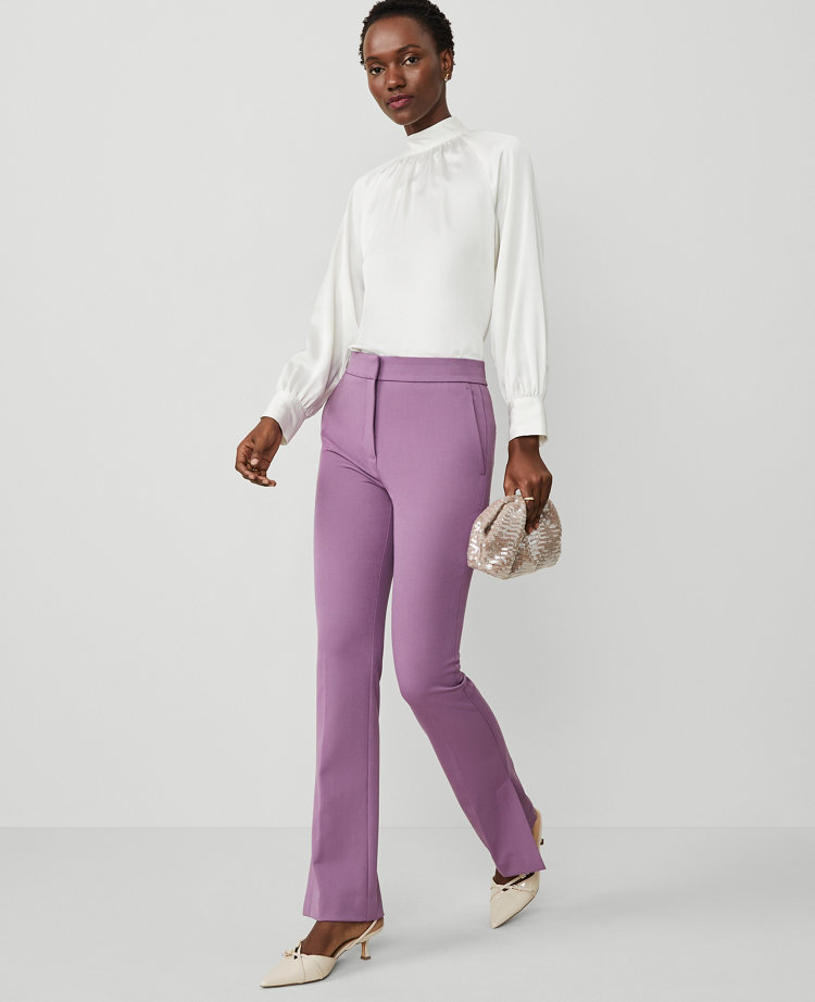 Purple trousers womens best sale