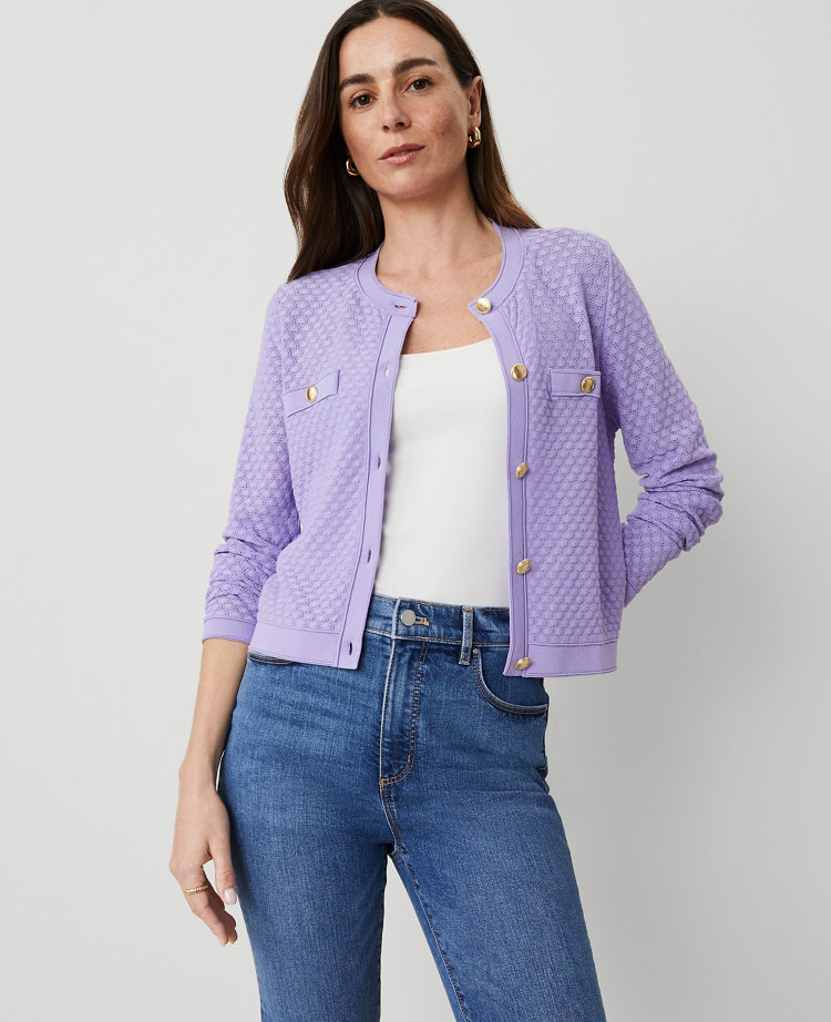 Pointelle Cardigan