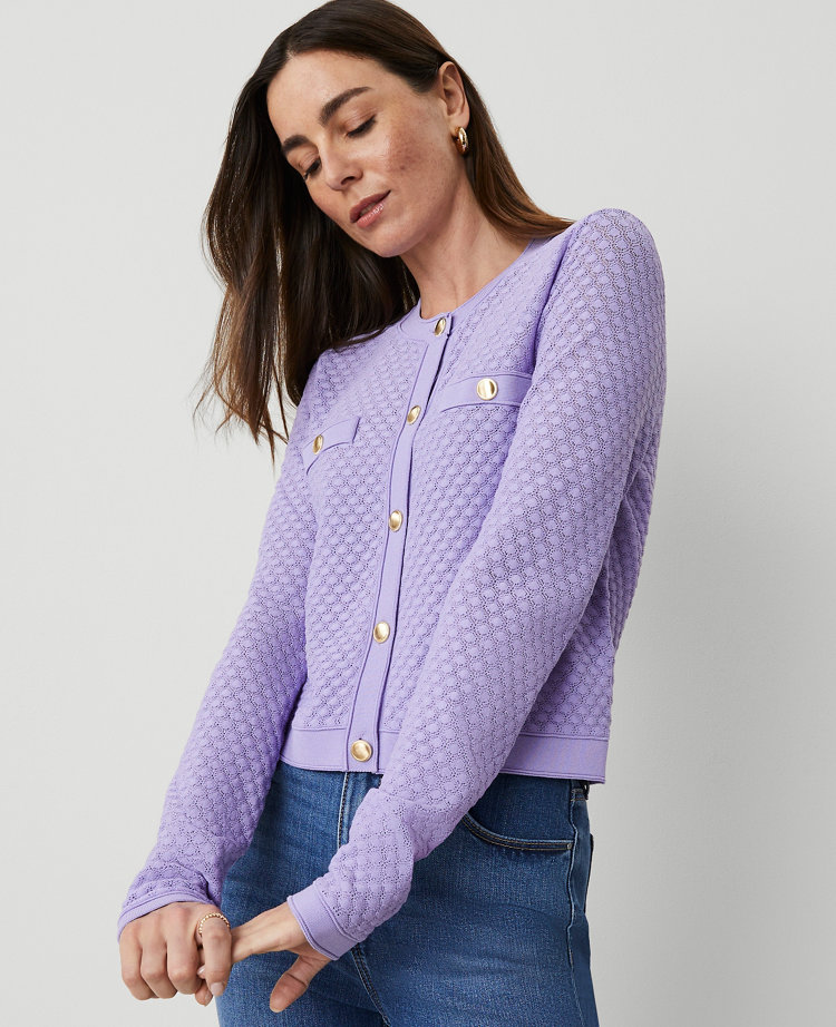 Pointelle Cardigan