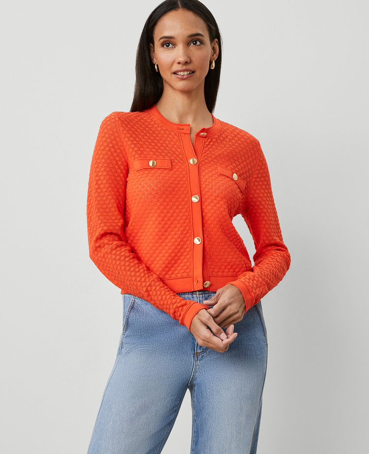 Pointelle Cardigan