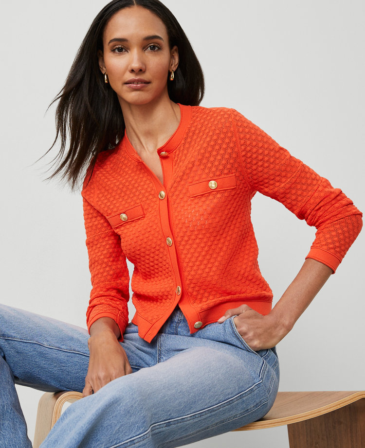 Pointelle Cardigan