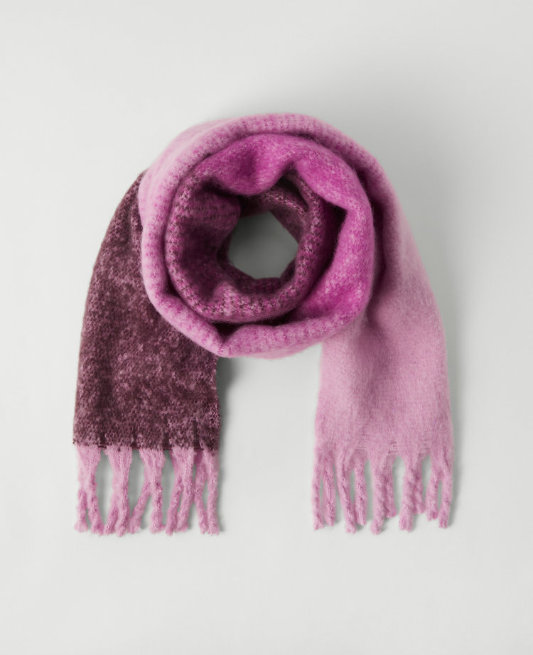 Ombré Fuzzy Scarf