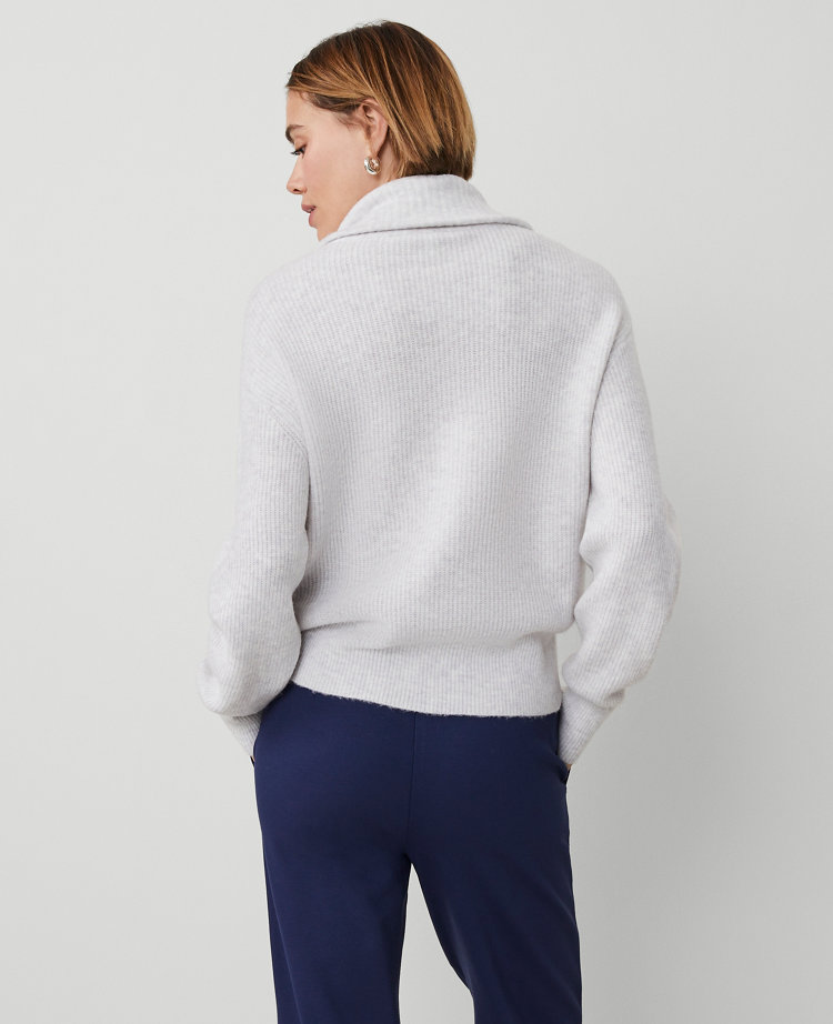 Half-Zip Bomber Sweater