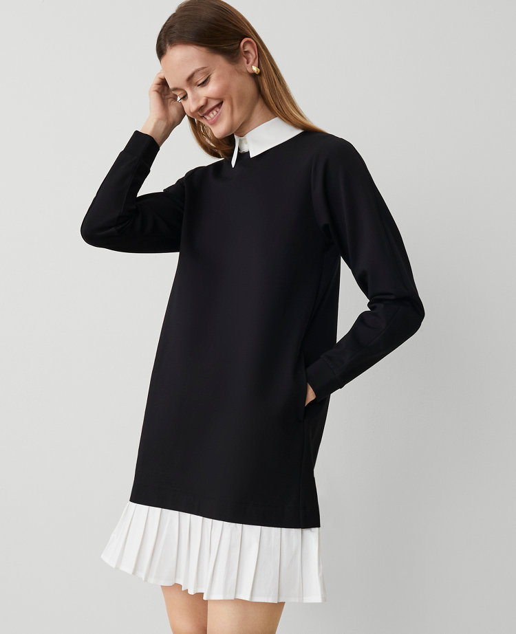 Ponte Sweatshirt Mini Dress