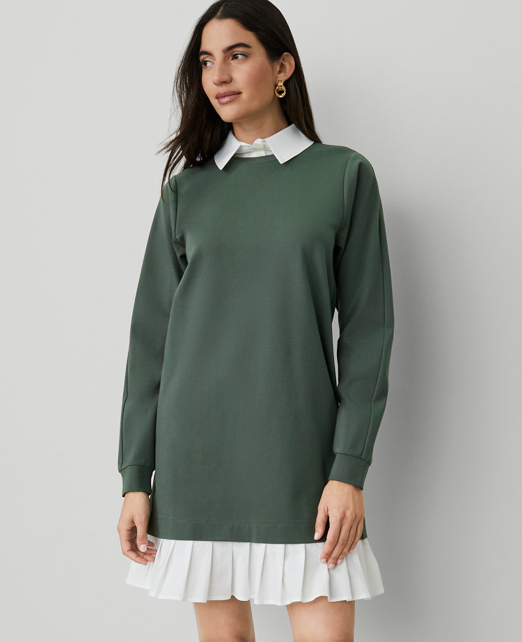 Ponte Sweatshirt Mini Dress