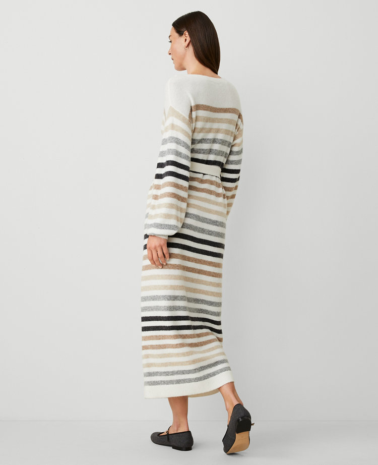 Petite Multi Stripe Sweater Dress