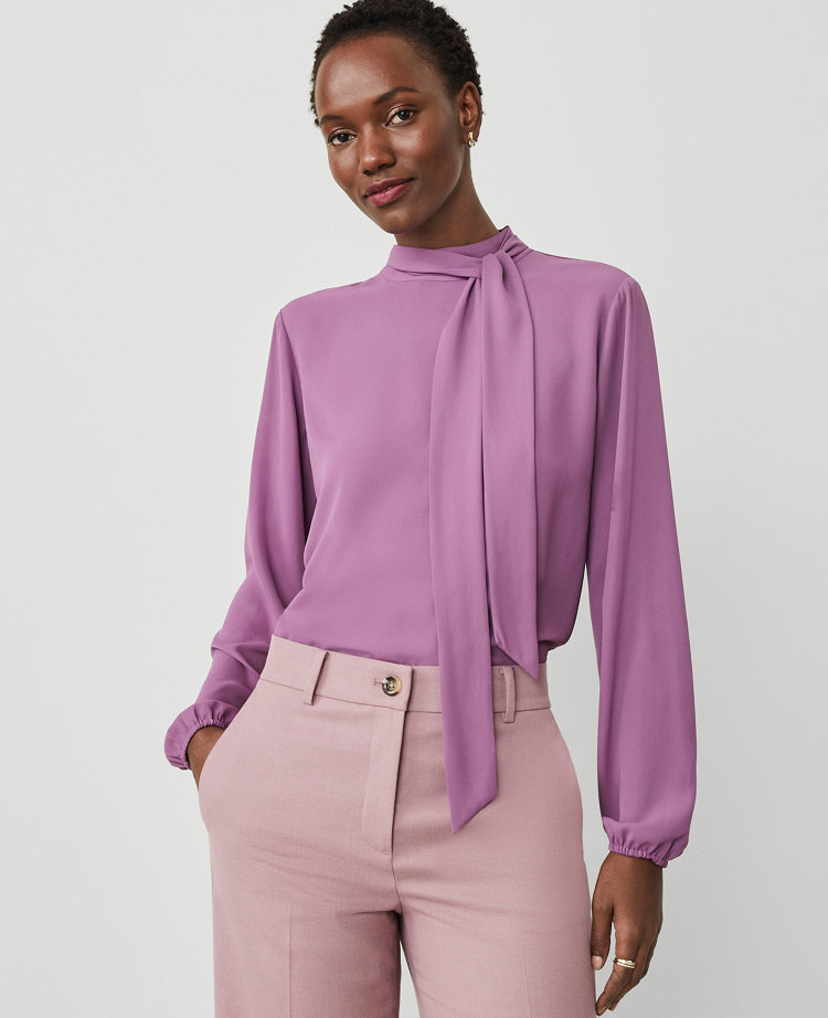 Popover Bow Blouse