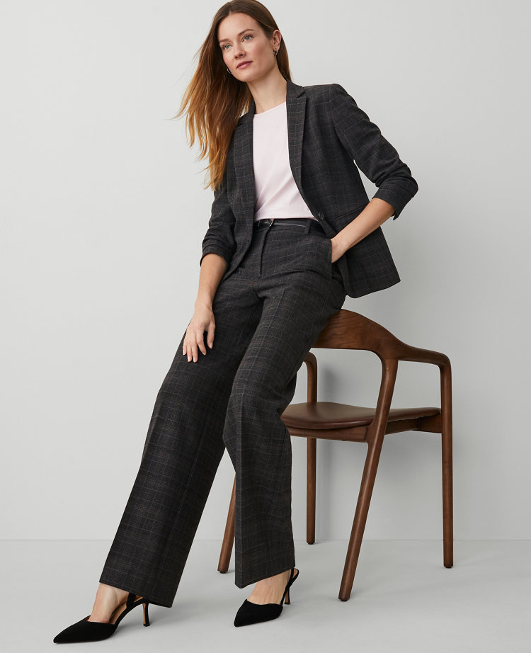 The Wide-Leg Pant in Plaid